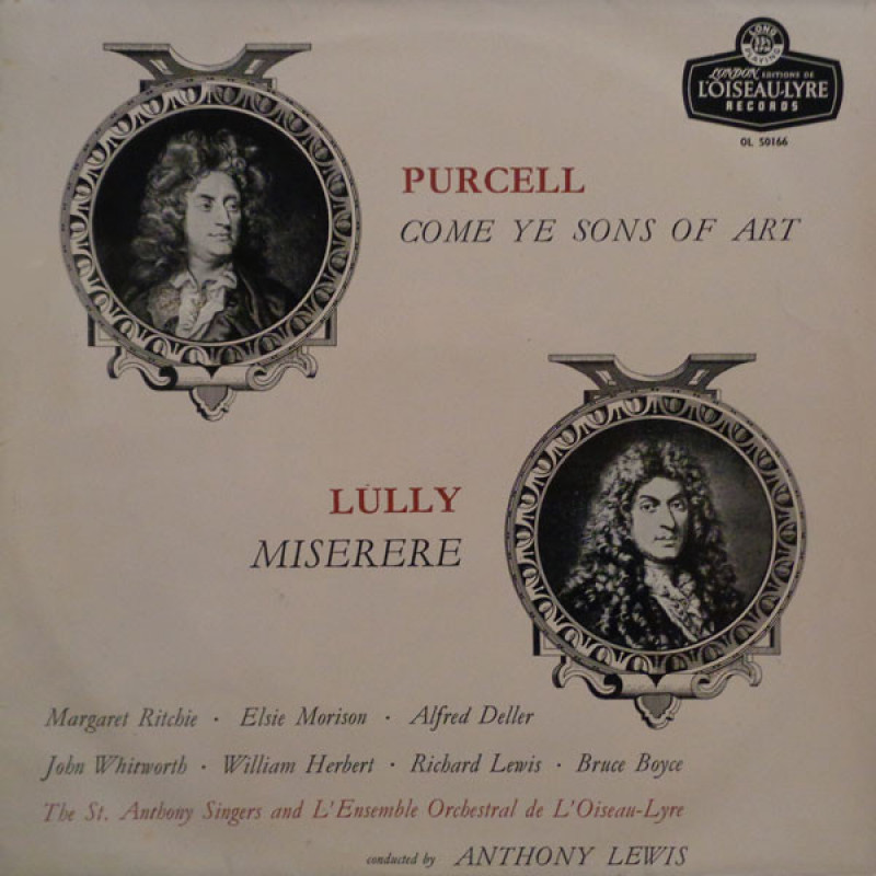 Henry Purcell / Jean-Baptiste Lully - Come Ye Sons Of Art / Miserere Henry Purcell / Jean-Baptiste Lully - Come Ye Sons Of Art / Miserere